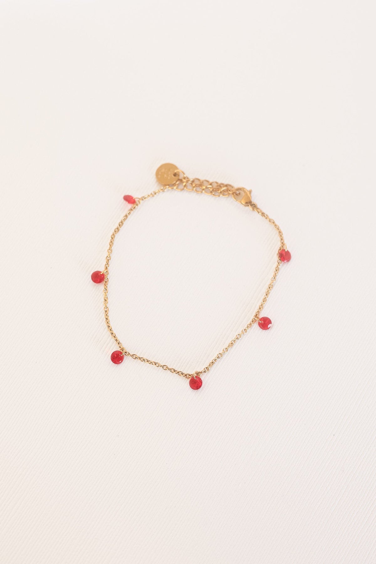 Madison Bracelet in Red - Quarter Circle AK Boutique