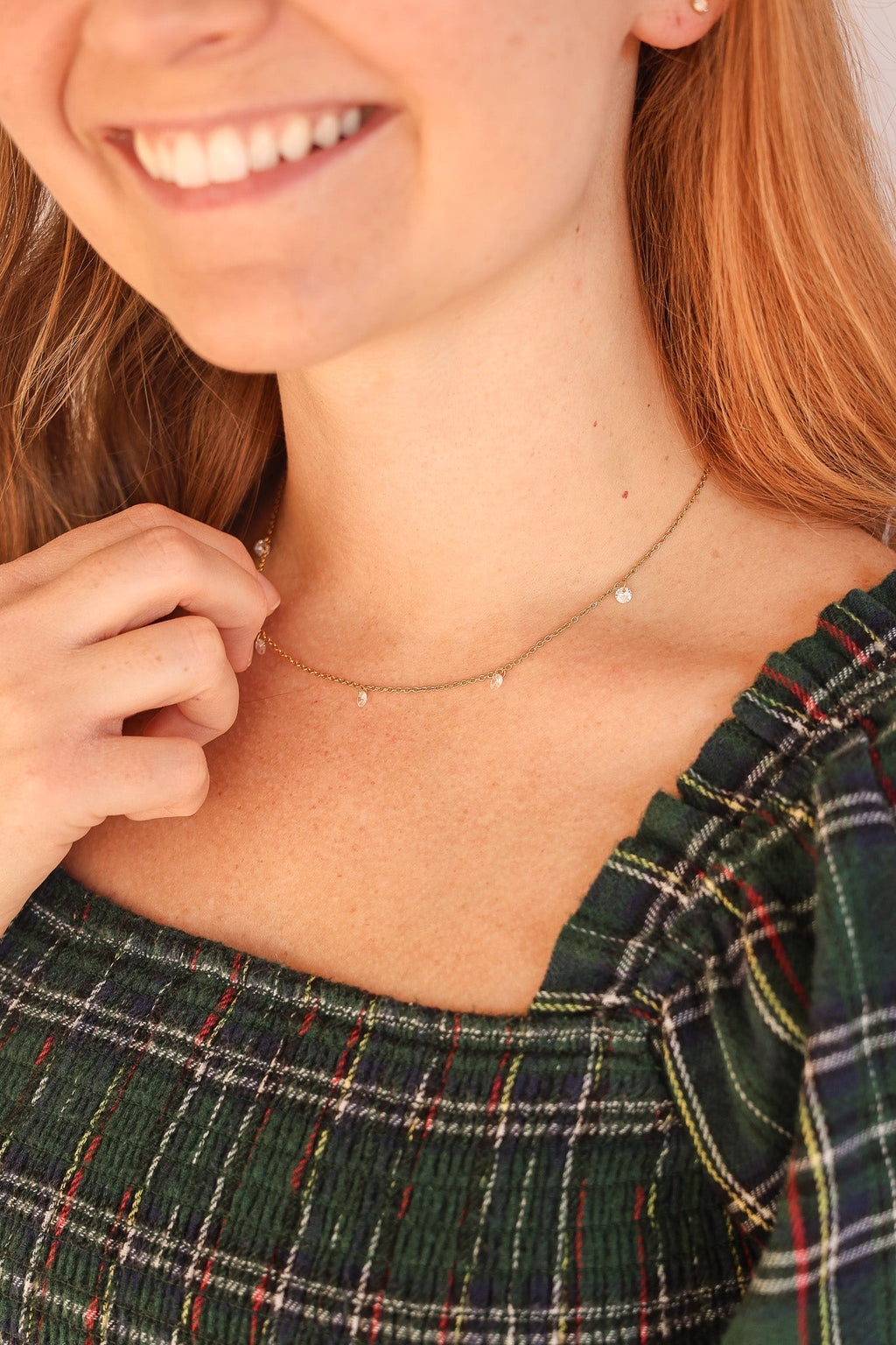 Madison Necklace - Quarter Circle AK Boutique