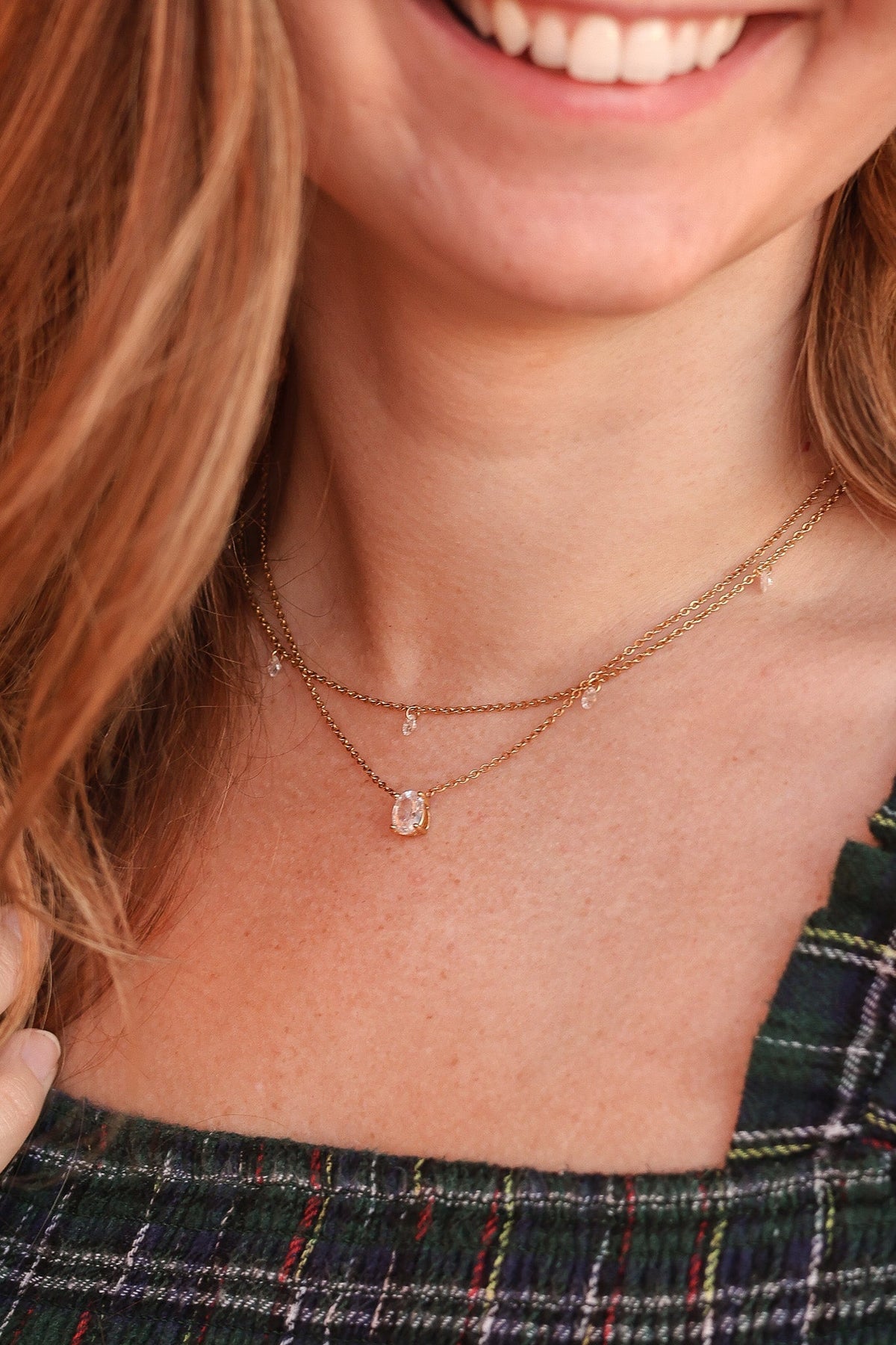 Madison Necklace - Quarter Circle AK Boutique