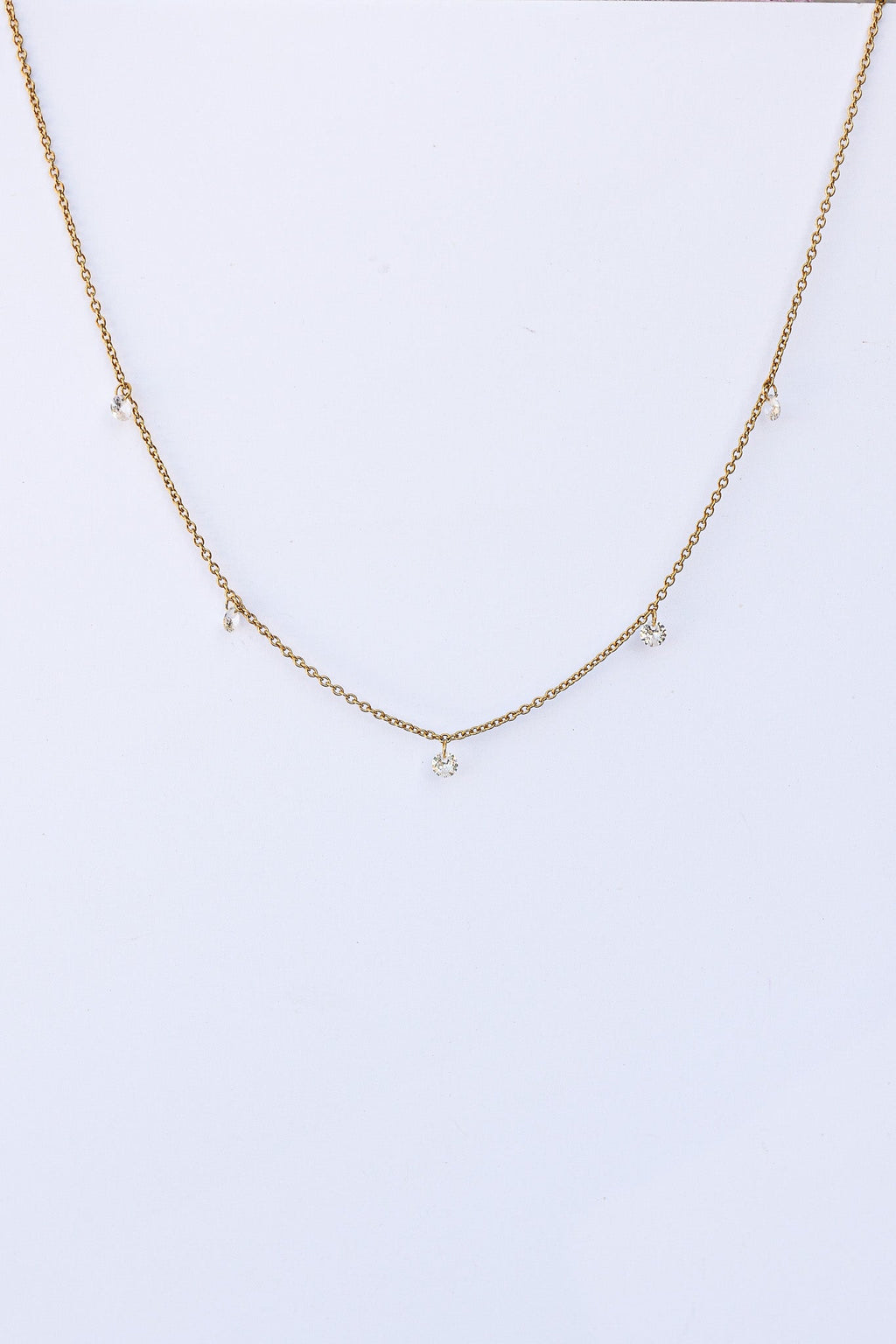 Madison Necklace - Quarter Circle AK Boutique