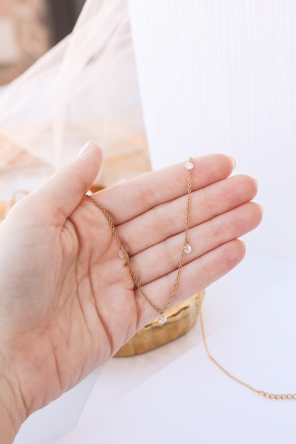 Madison Necklace - Quarter Circle AK Boutique
