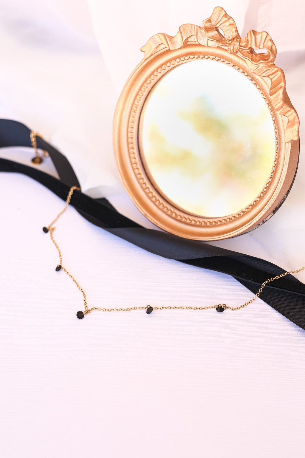 Madison Necklace in Black - Quarter Circle AK Boutique