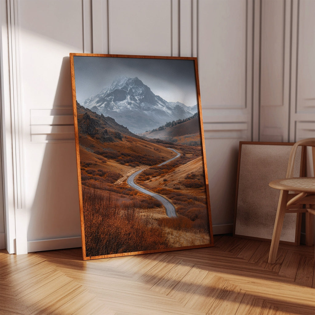 Majestic Mountain Autumn Road - Quarter Circle AK Boutique