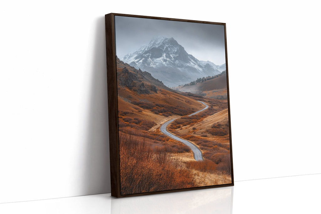 Majestic Mountain Autumn Road - Quarter Circle AK Boutique