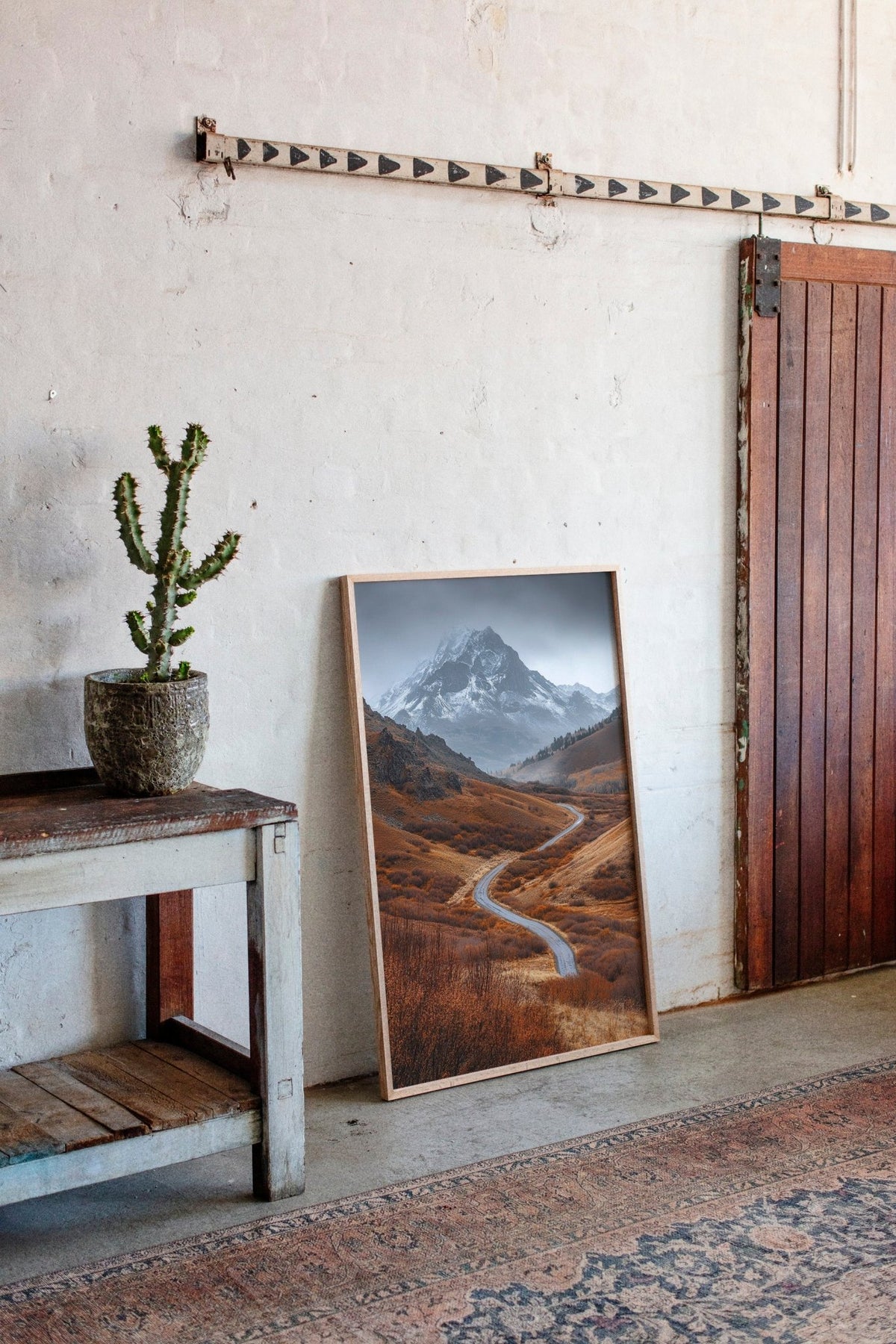 Majestic Mountain Autumn Road - Quarter Circle AK Boutique