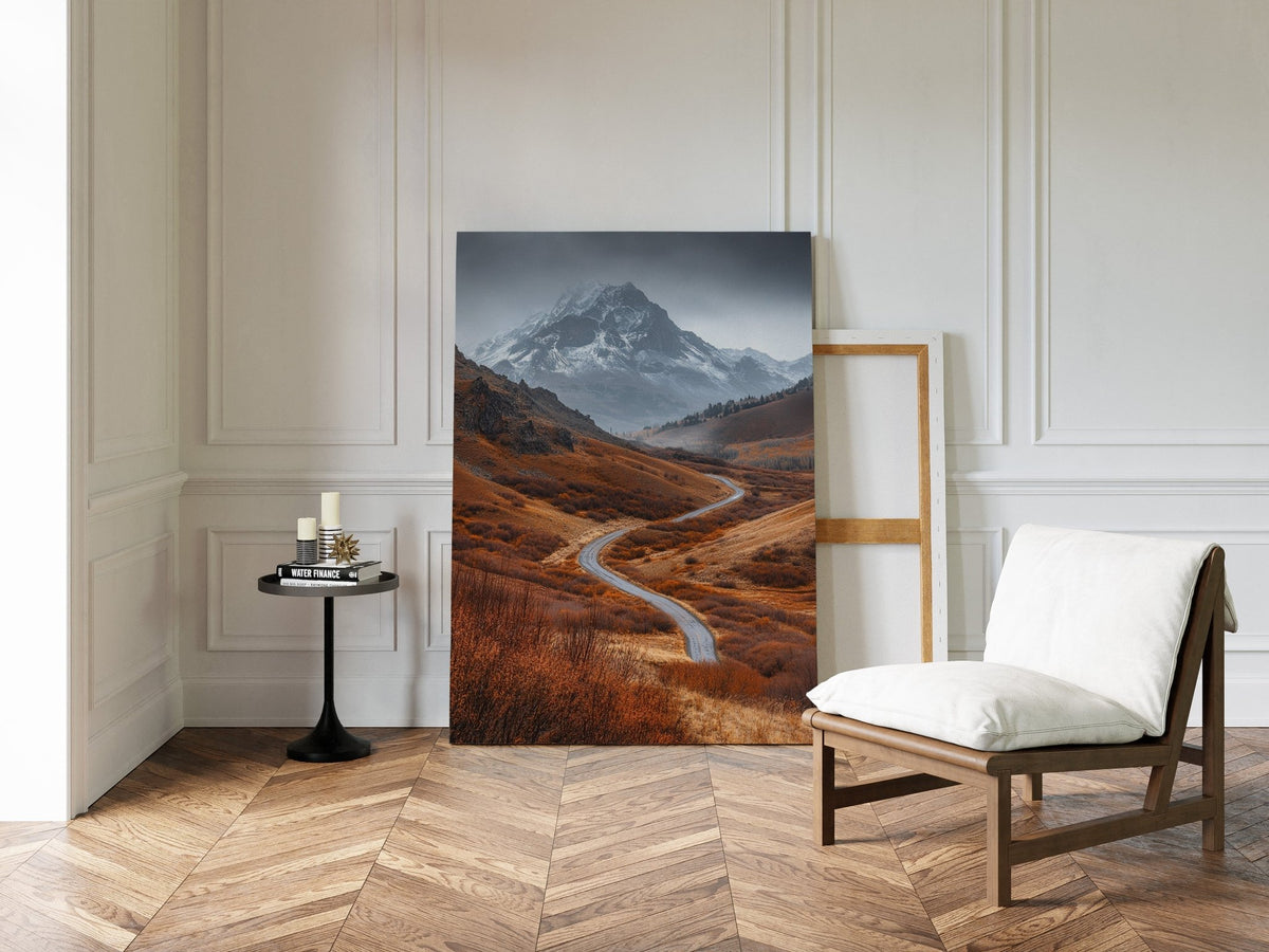 Majestic Mountain Autumn Road - Quarter Circle AK Boutique