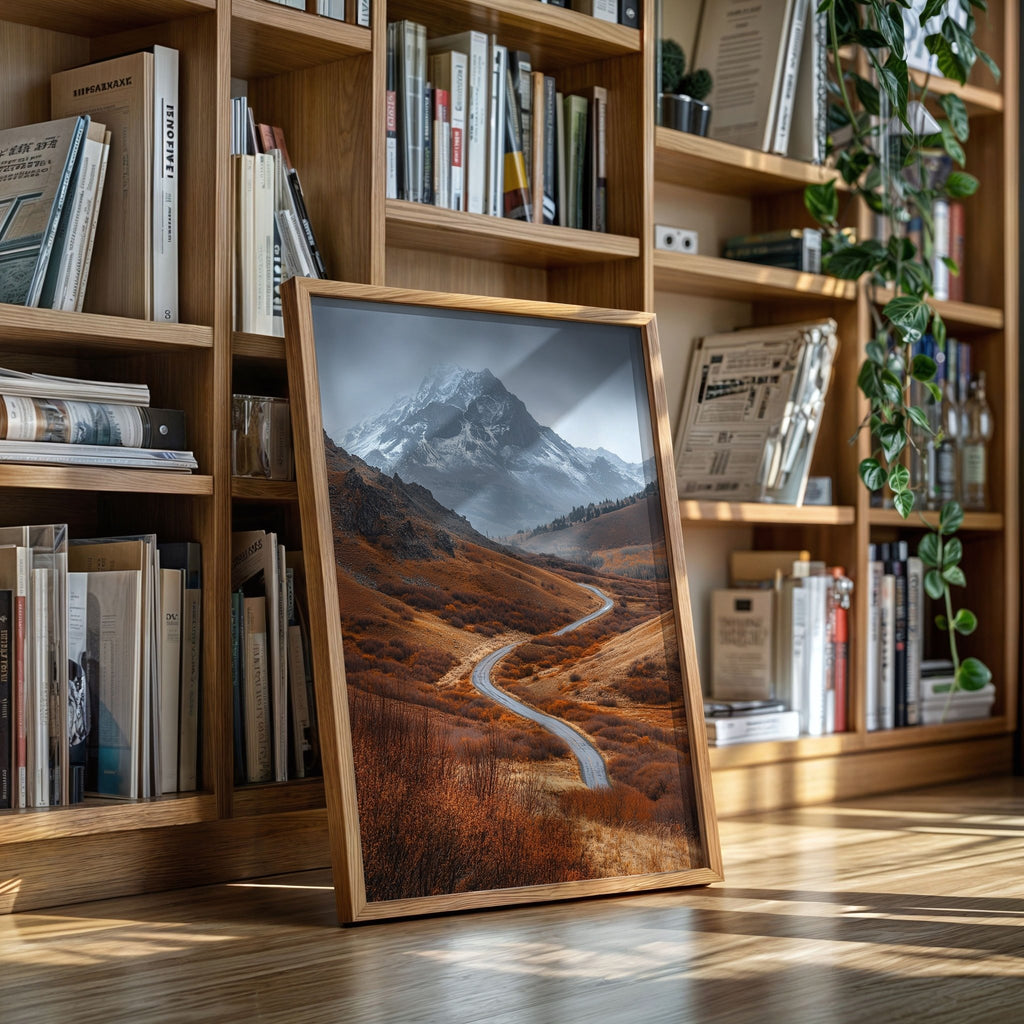 Majestic Mountain Autumn Road - Quarter Circle AK Boutique