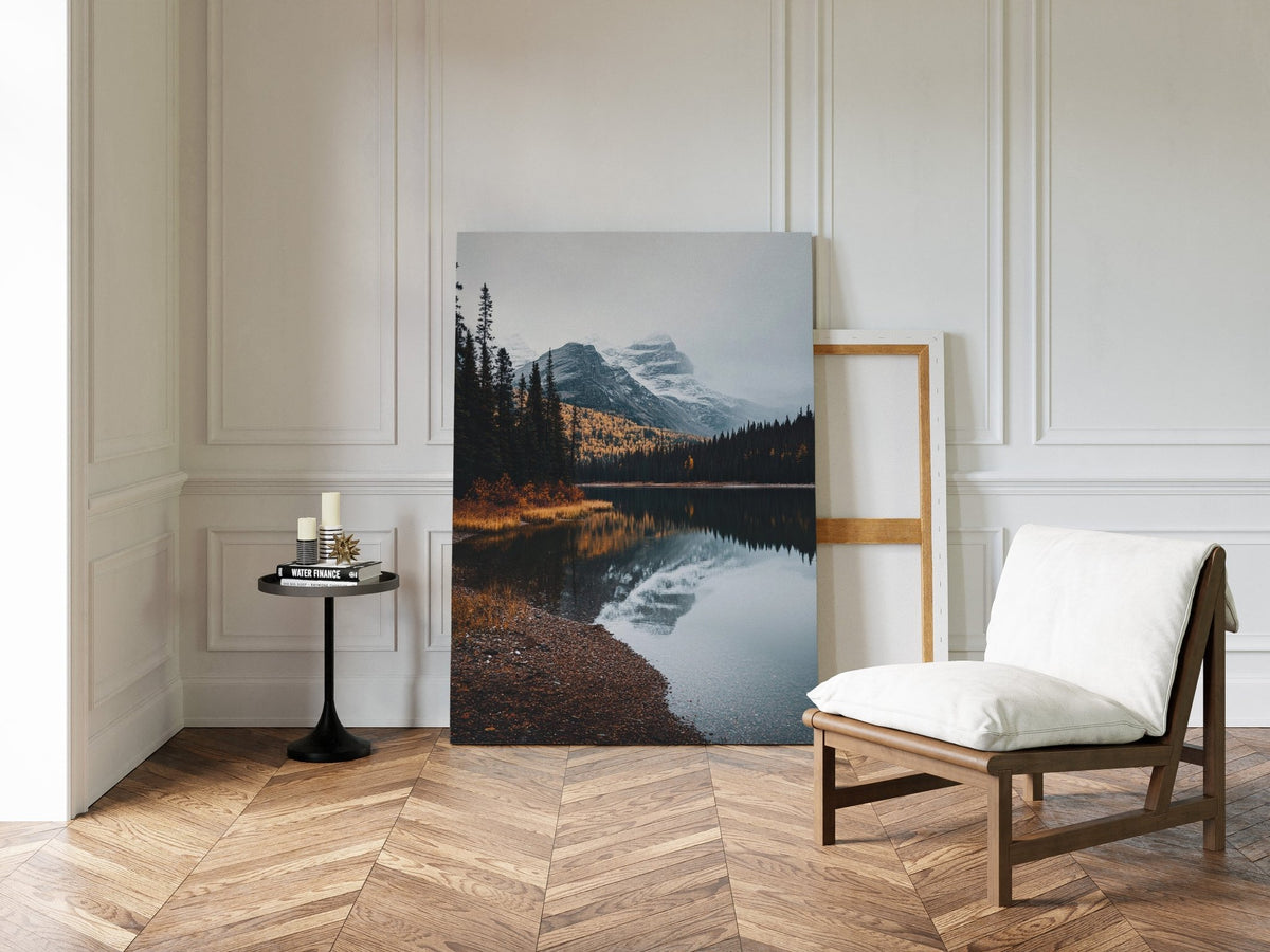 Majestic Mountain Reflection Art Print - Quarter Circle AK Boutique