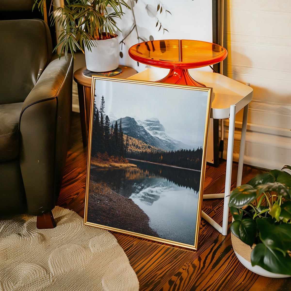 Majestic Mountain Reflection Art Print - Quarter Circle AK Boutique