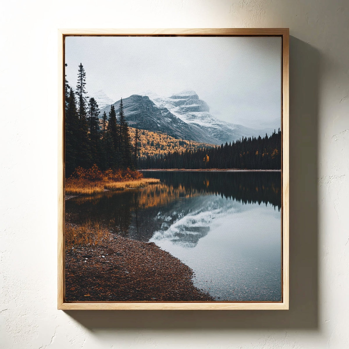 Majestic Mountain Reflection Art Print - Quarter Circle AK Boutique