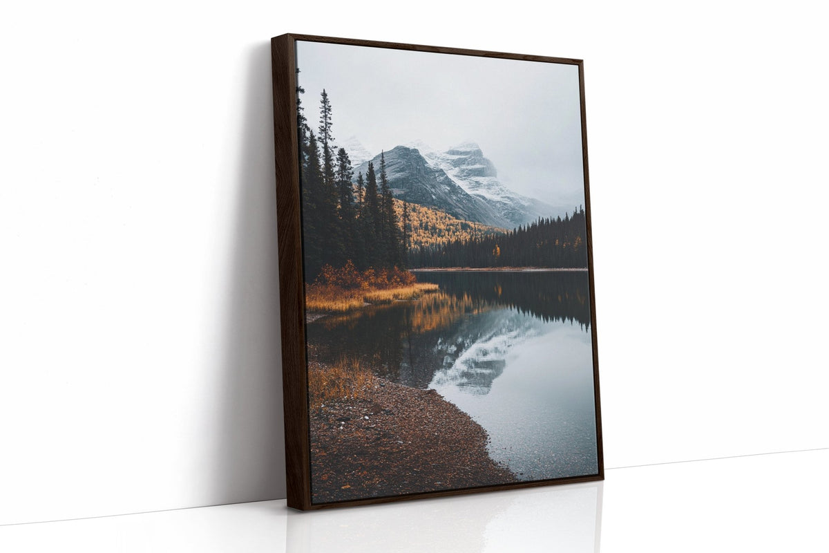 Majestic Mountain Reflection Art Print - Quarter Circle AK Boutique