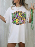 Mardi gras leopard tee & sweatshirt - Quarter Circle AK Boutique