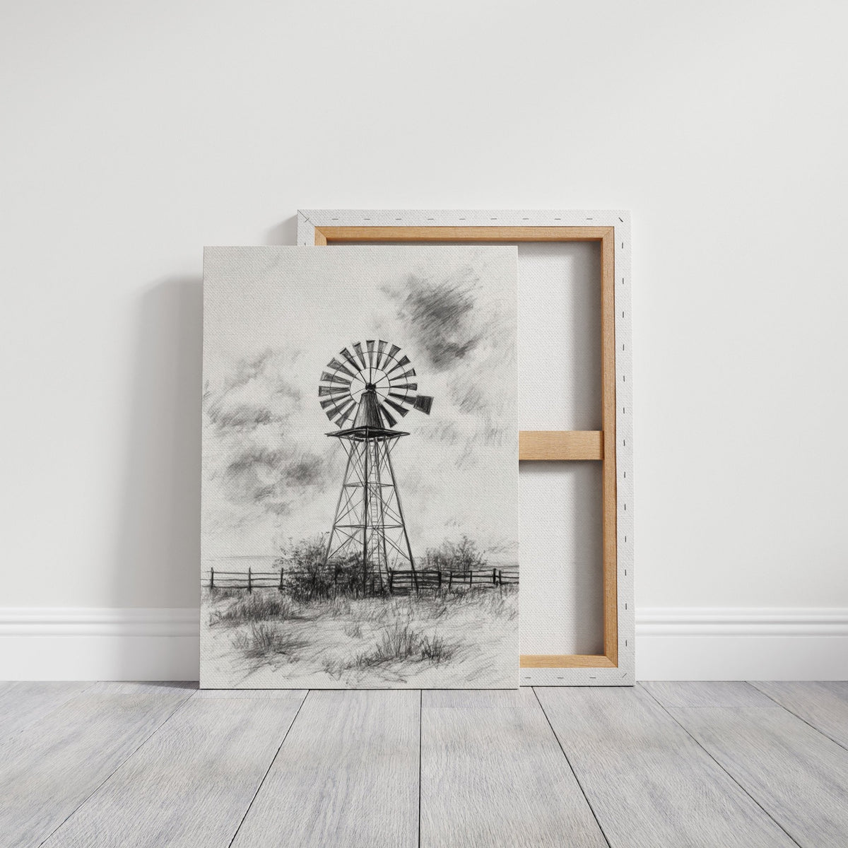 Monochrome Windmill - Quarter Circle AK Boutique