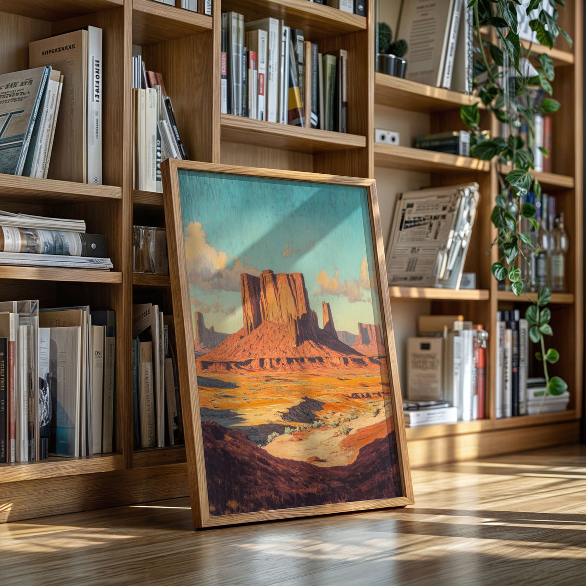 Monument Valley Buttes Canvas – Western Desert Wall Art - Quarter Circle AK Boutique