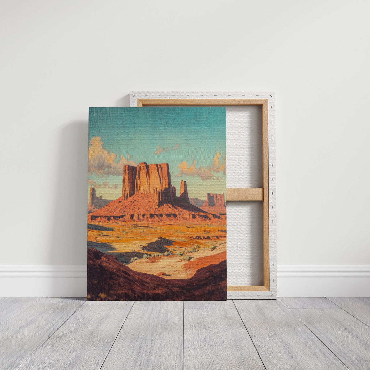 Monument Valley Buttes Canvas – Western Desert Wall Art - Quarter Circle AK Boutique