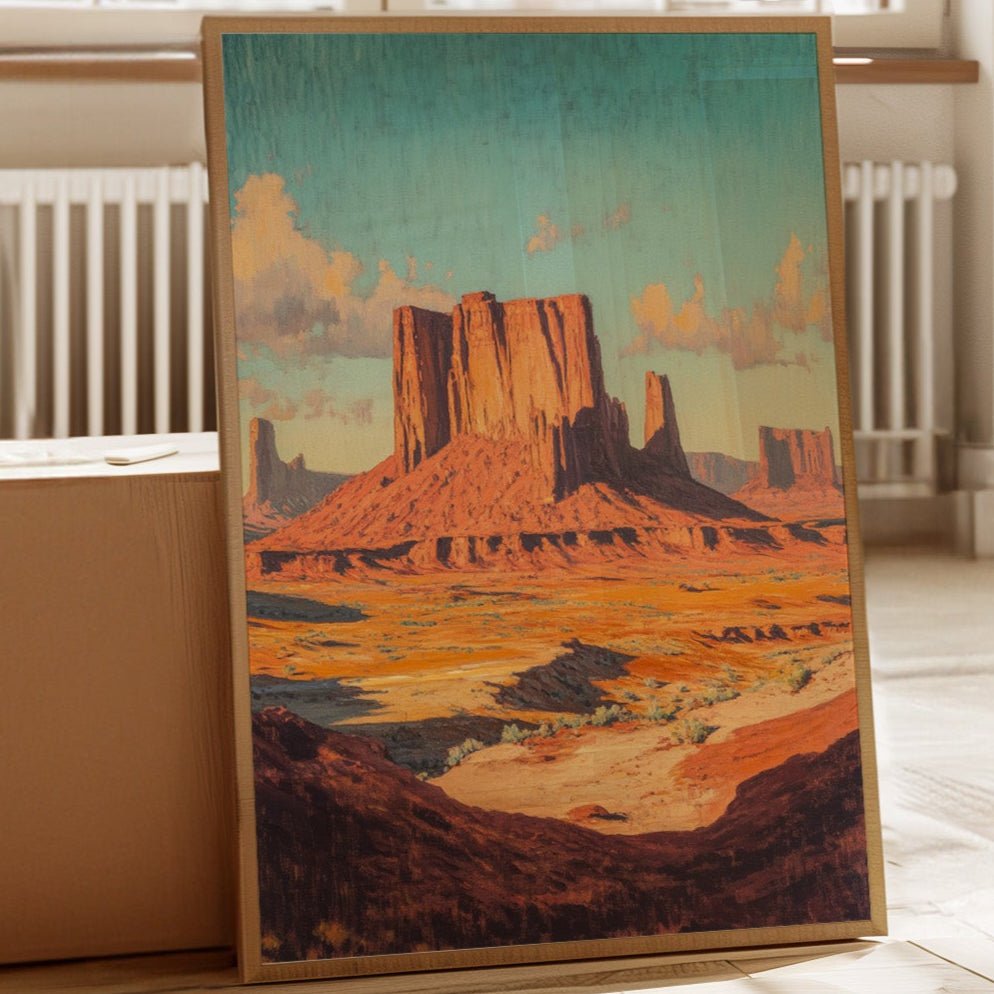 Monument Valley Buttes Canvas – Western Desert Wall Art - Quarter Circle AK Boutique