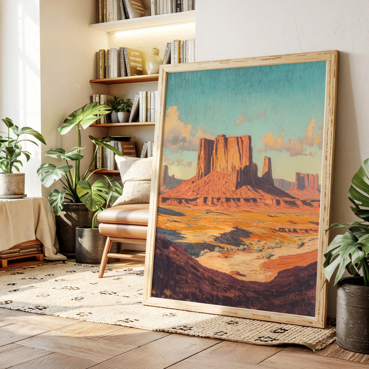 Monument Valley Buttes Canvas – Western Desert Wall Art - Quarter Circle AK Boutique