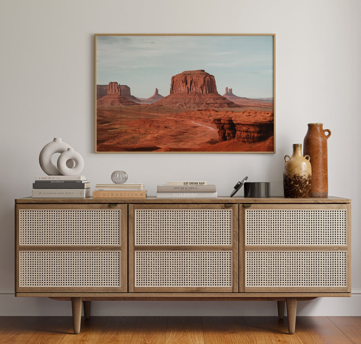 Monument Valley Buttes Under Open Sky - Quarter Circle AK Boutique