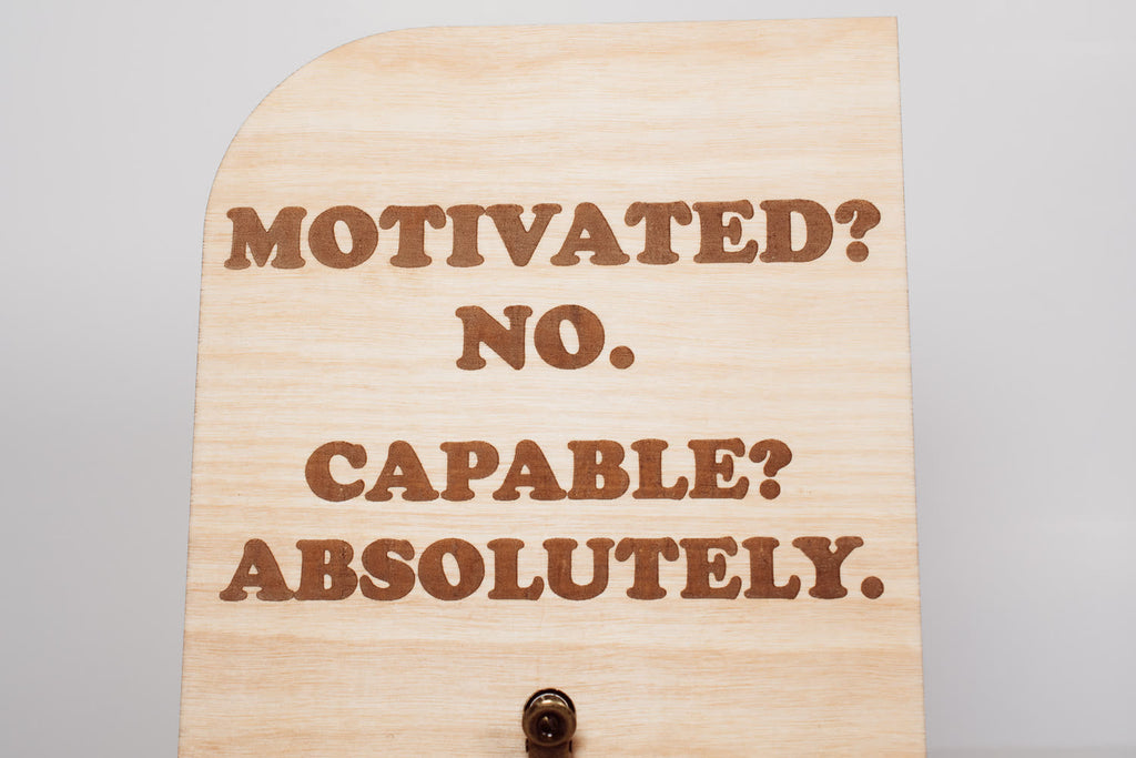 Wooden Message Board with Clip