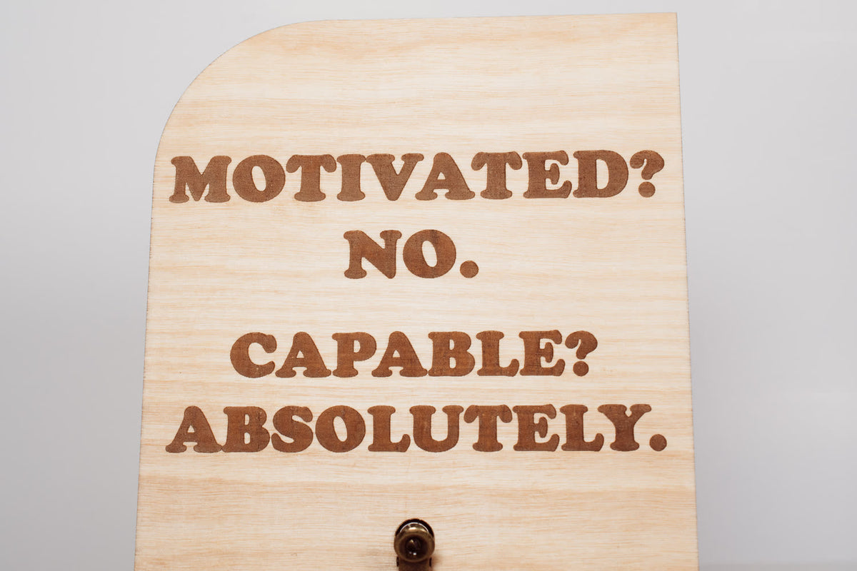 Wooden Message Board with Clip