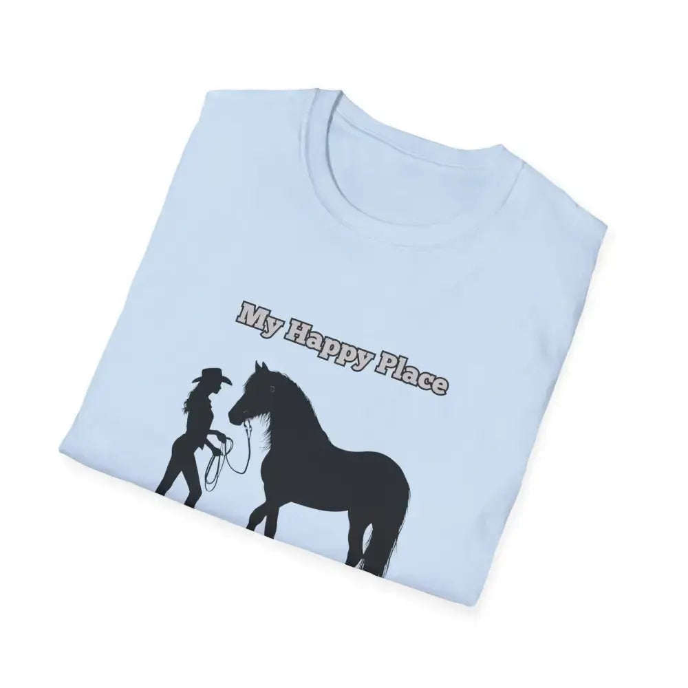 My Happy Place T-Shirt, Horse Lover Shirt, Western Tee, Farm Apparel