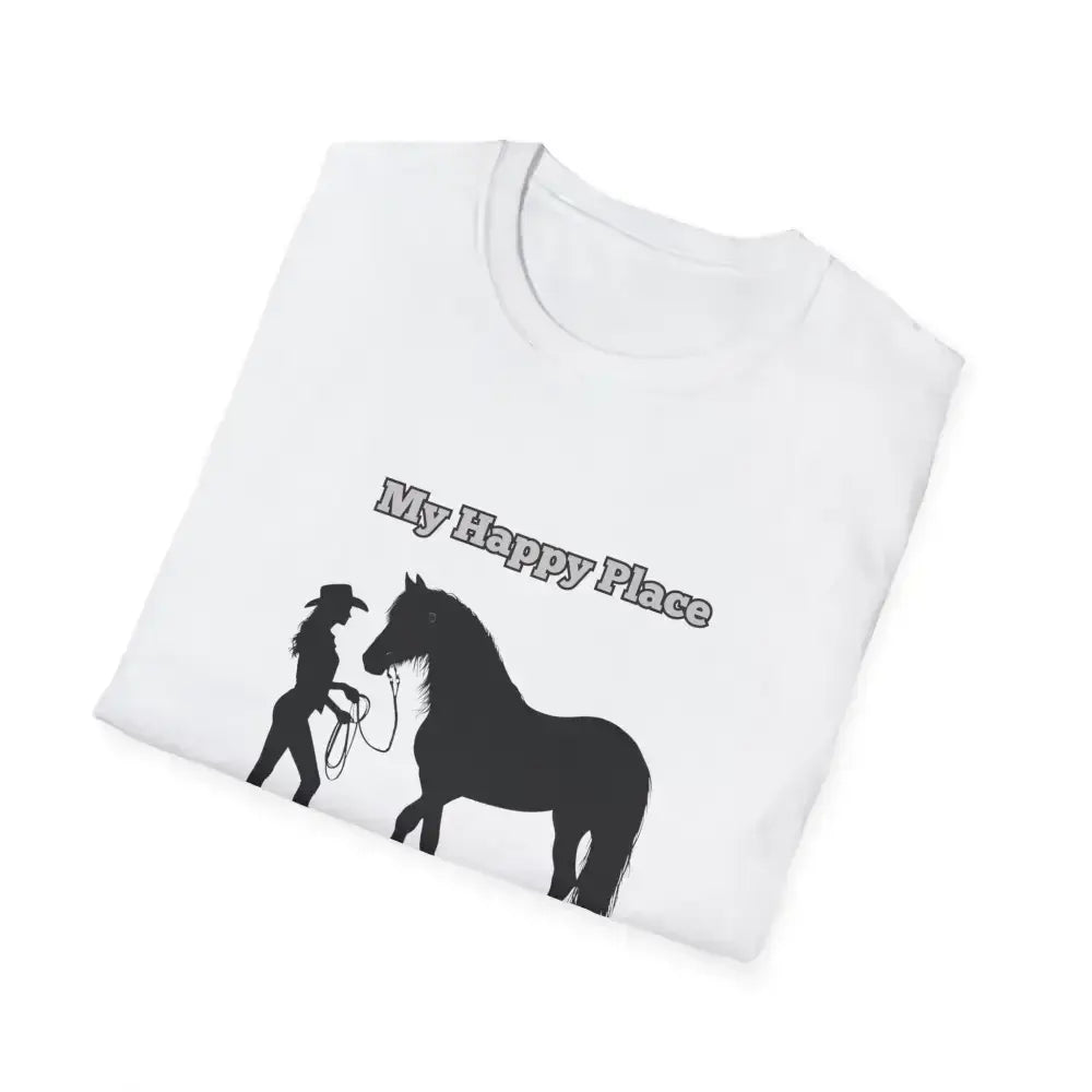 My Happy Place T-Shirt, Horse Lover Shirt, Western Tee, Farm Apparel