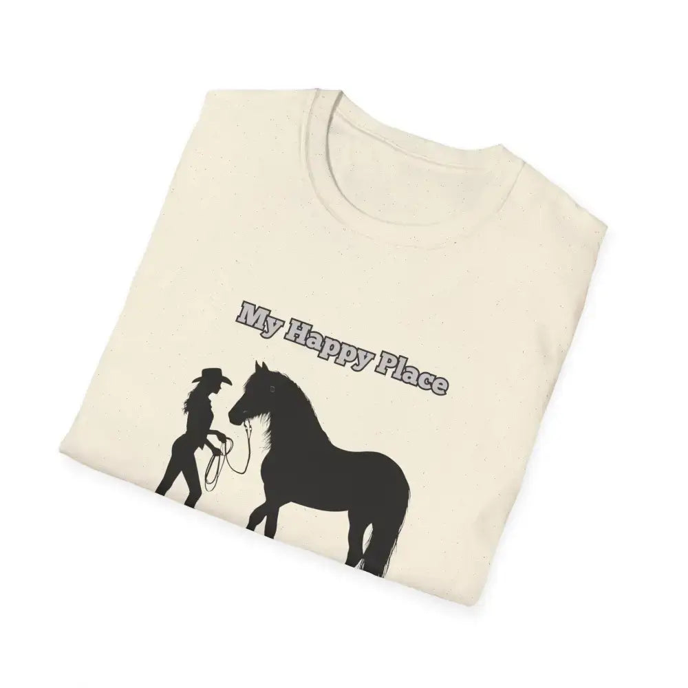 My Happy Place T-Shirt, Horse Lover Shirt, Western Tee, Farm Apparel