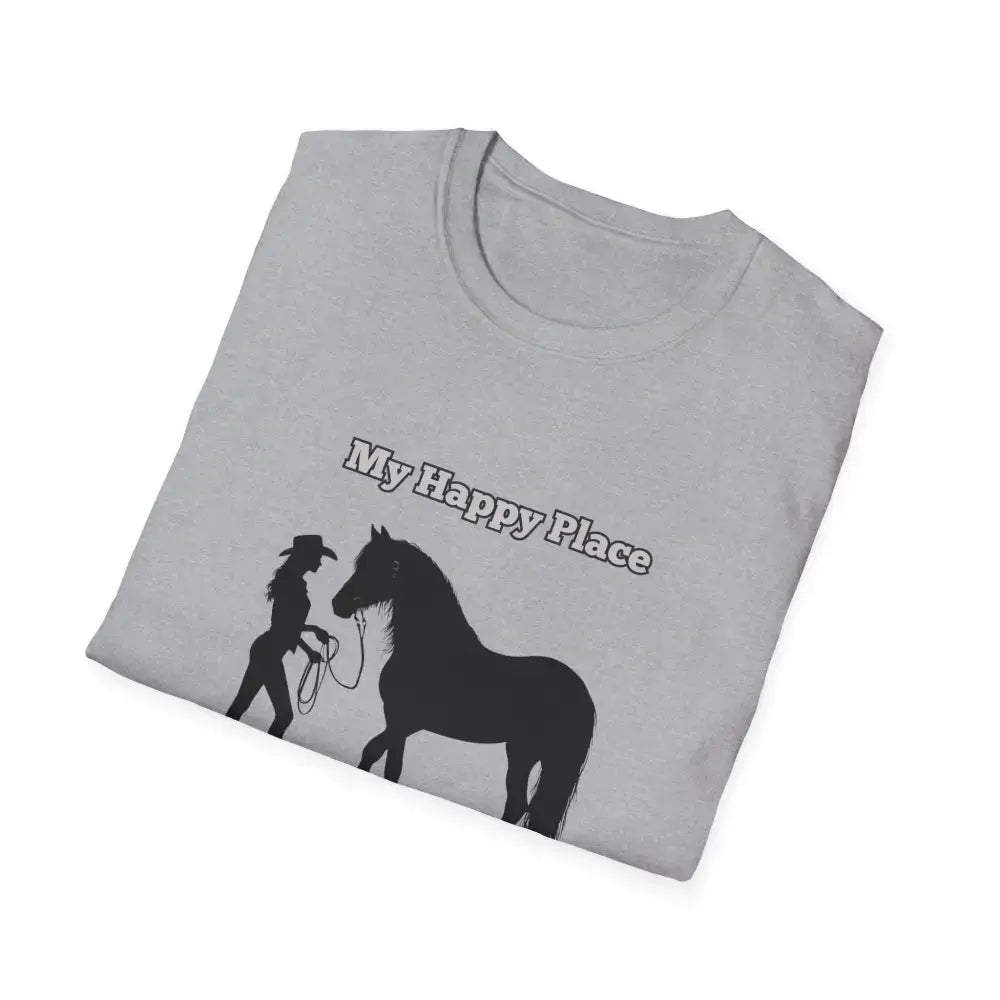My Happy Place T-Shirt, Horse Lover Shirt, Western Tee, Farm Apparel