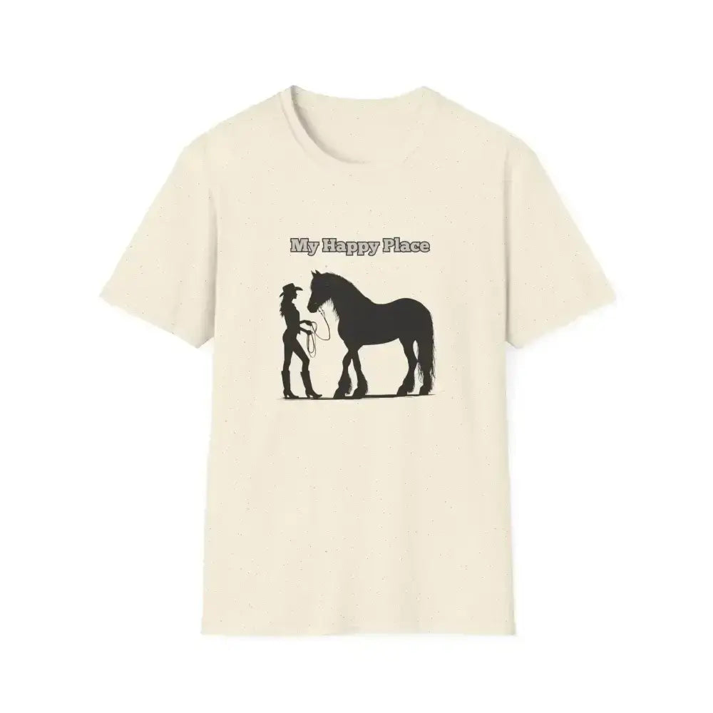 My Happy Place T-Shirt, Horse Lover Shirt, Western Tee, Farm Apparel