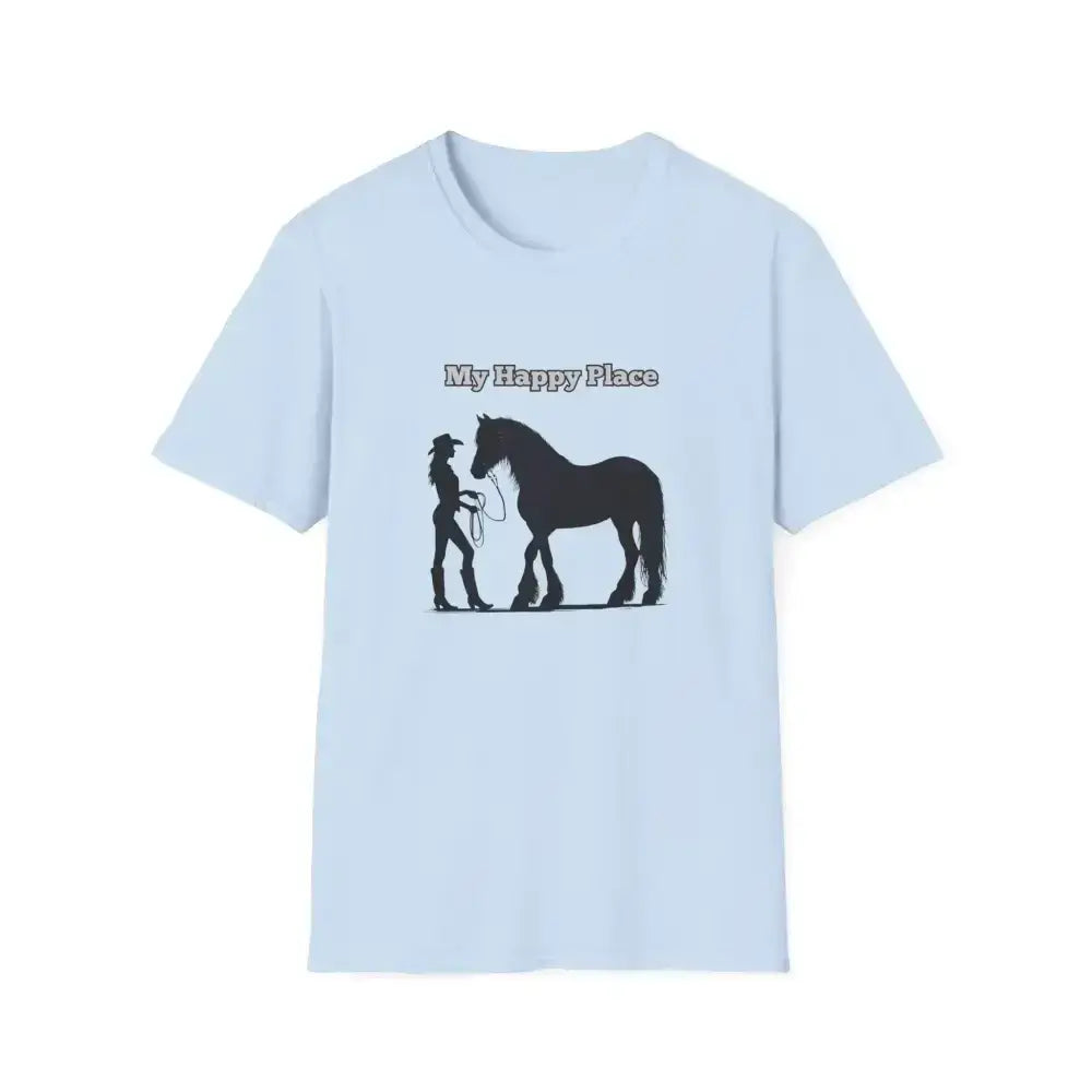 My Happy Place T-Shirt, Horse Lover Shirt, Western Tee, Farm Apparel