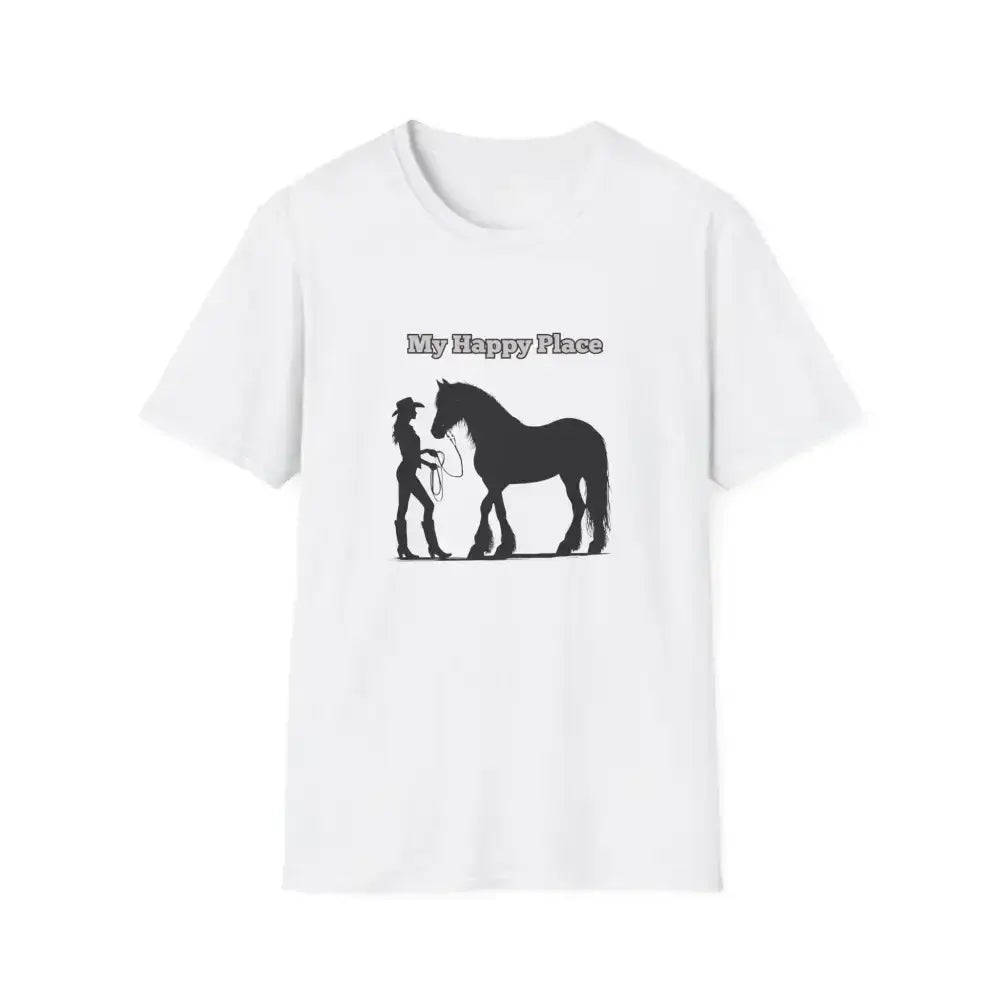 My Happy Place T-Shirt, Horse Lover Shirt, Western Tee, Farm Apparel