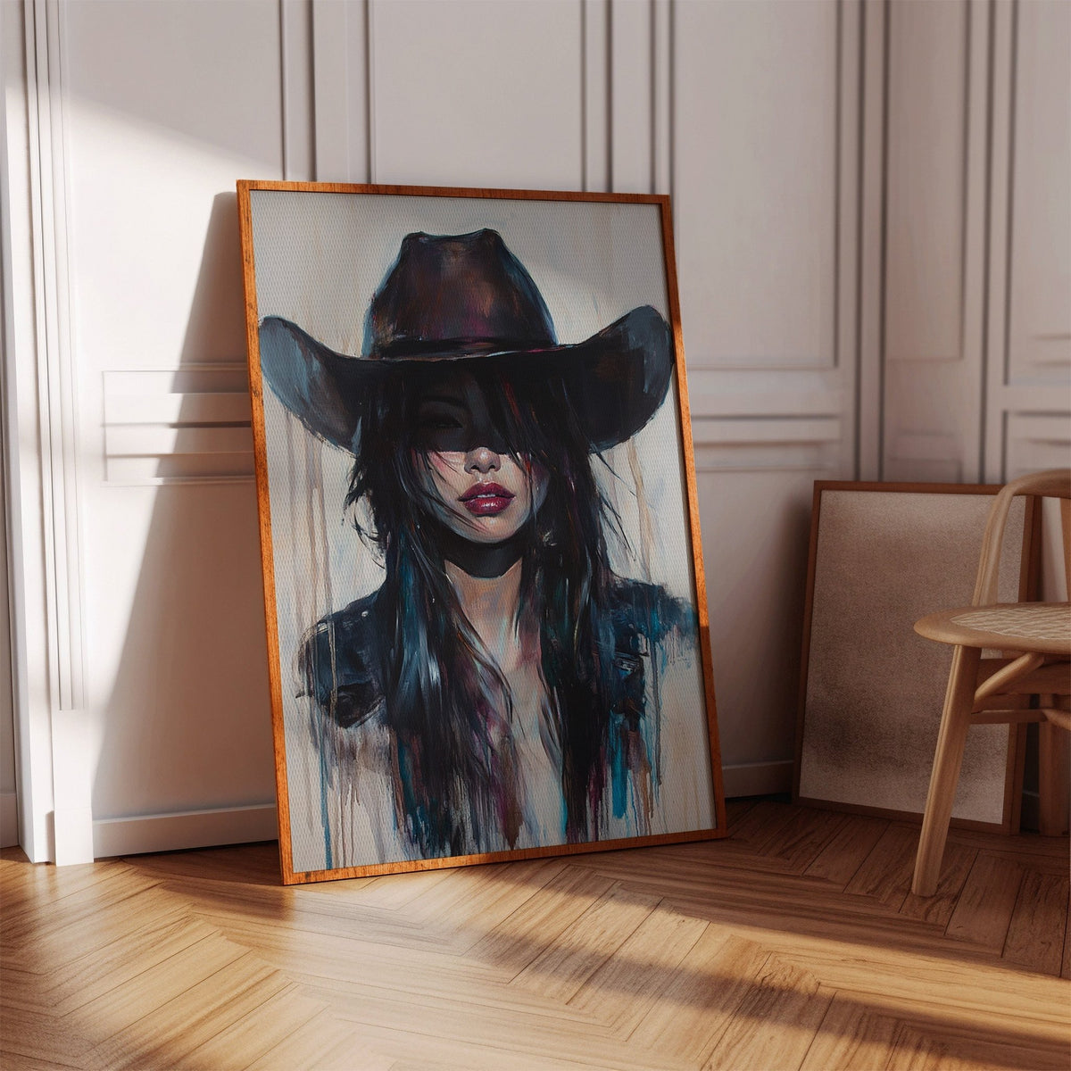 Mystic Cowgirl Canvas – Moody Western Woman Wall Art - Quarter Circle AK Boutique