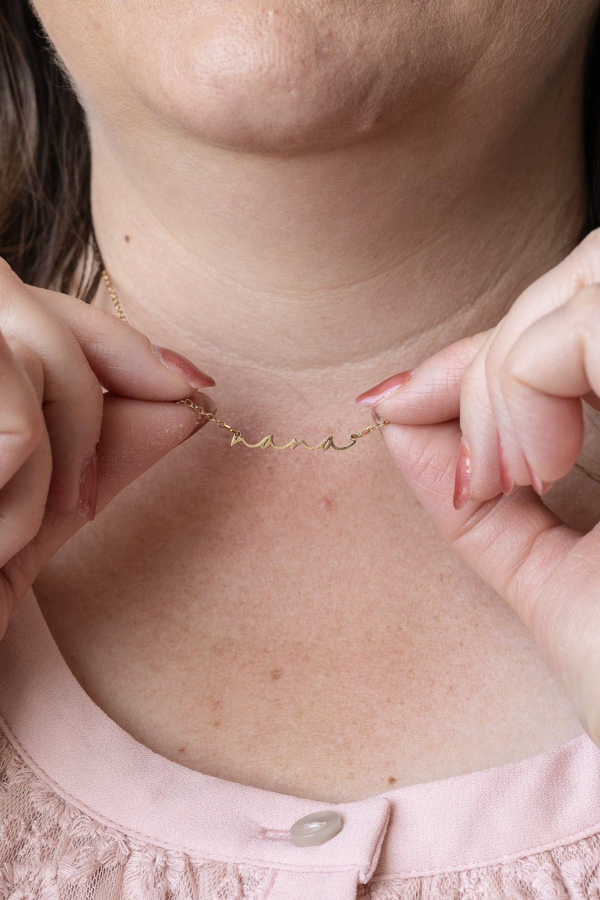 "Nana" Necklace - Quarter Circle AK Boutique