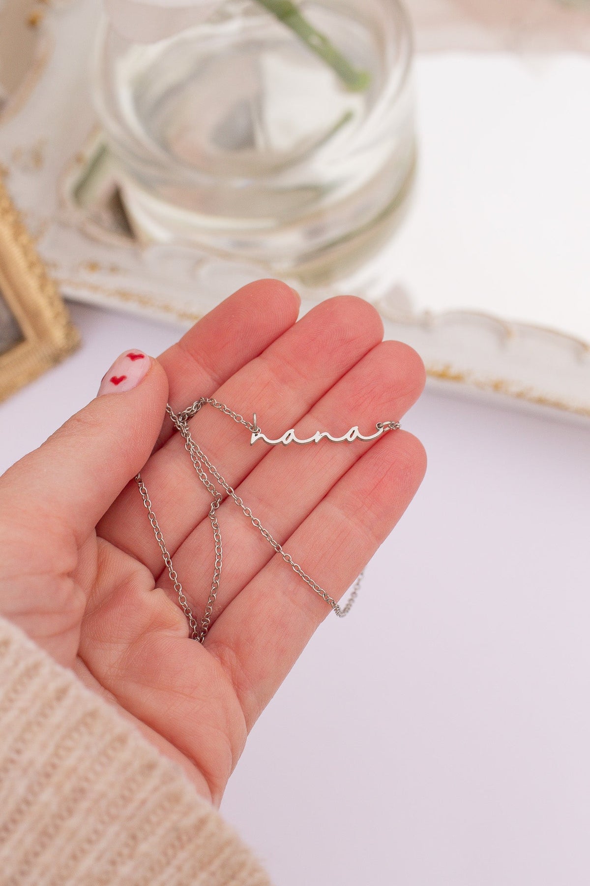 "Nana" Necklace - Quarter Circle AK Boutique