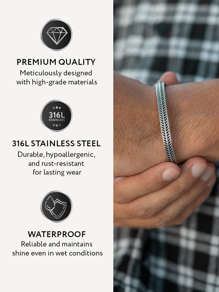 Native Feather Cuff Bracelet - Quarter Circle AK Boutique