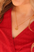 Nativity Necklace - Quarter Circle AK Boutique