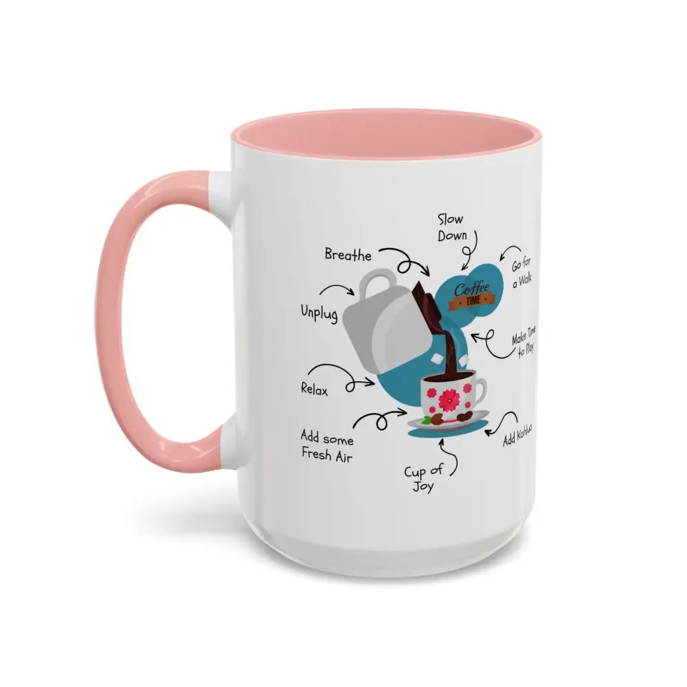 Office Gift Coffee Mug, Relax, Breathe, and Unplug with a Cup of Joy