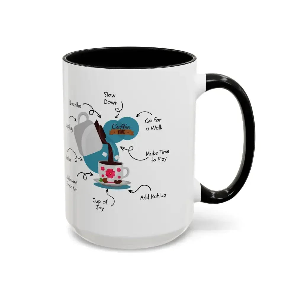 Office Gift Coffee Mug, Relax, Breathe, and Unplug with a Cup of Joy