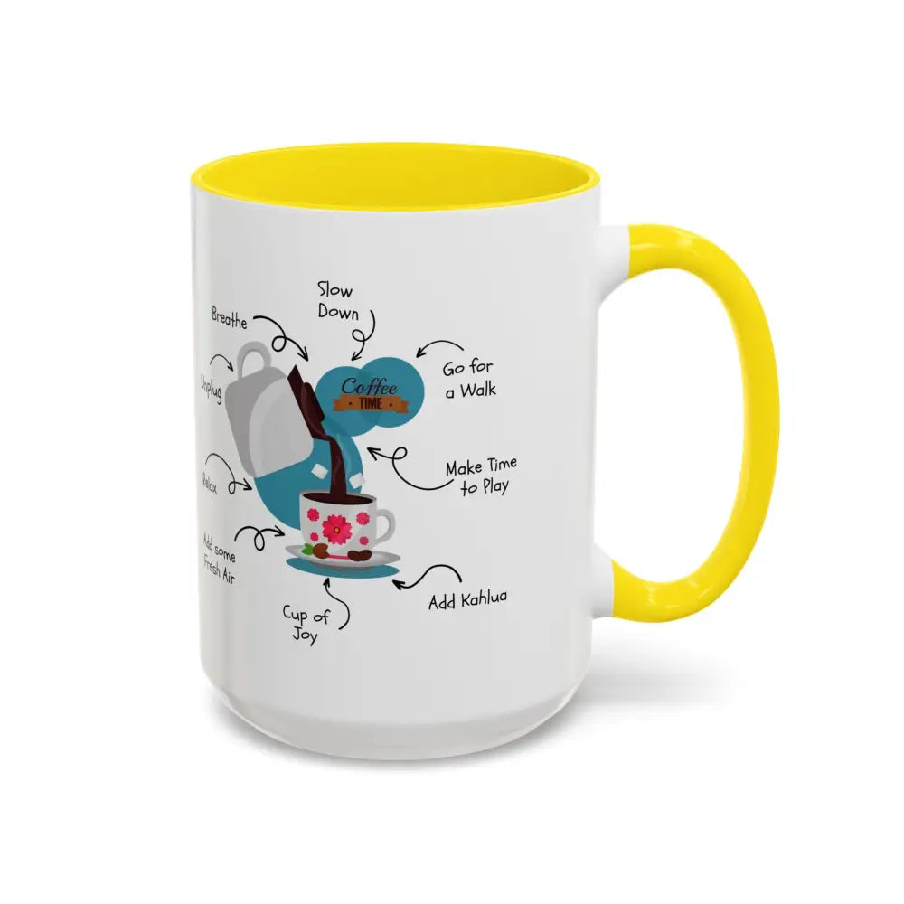 Office Gift Coffee Mug, Relax, Breathe, and Unplug with a Cup of Joy