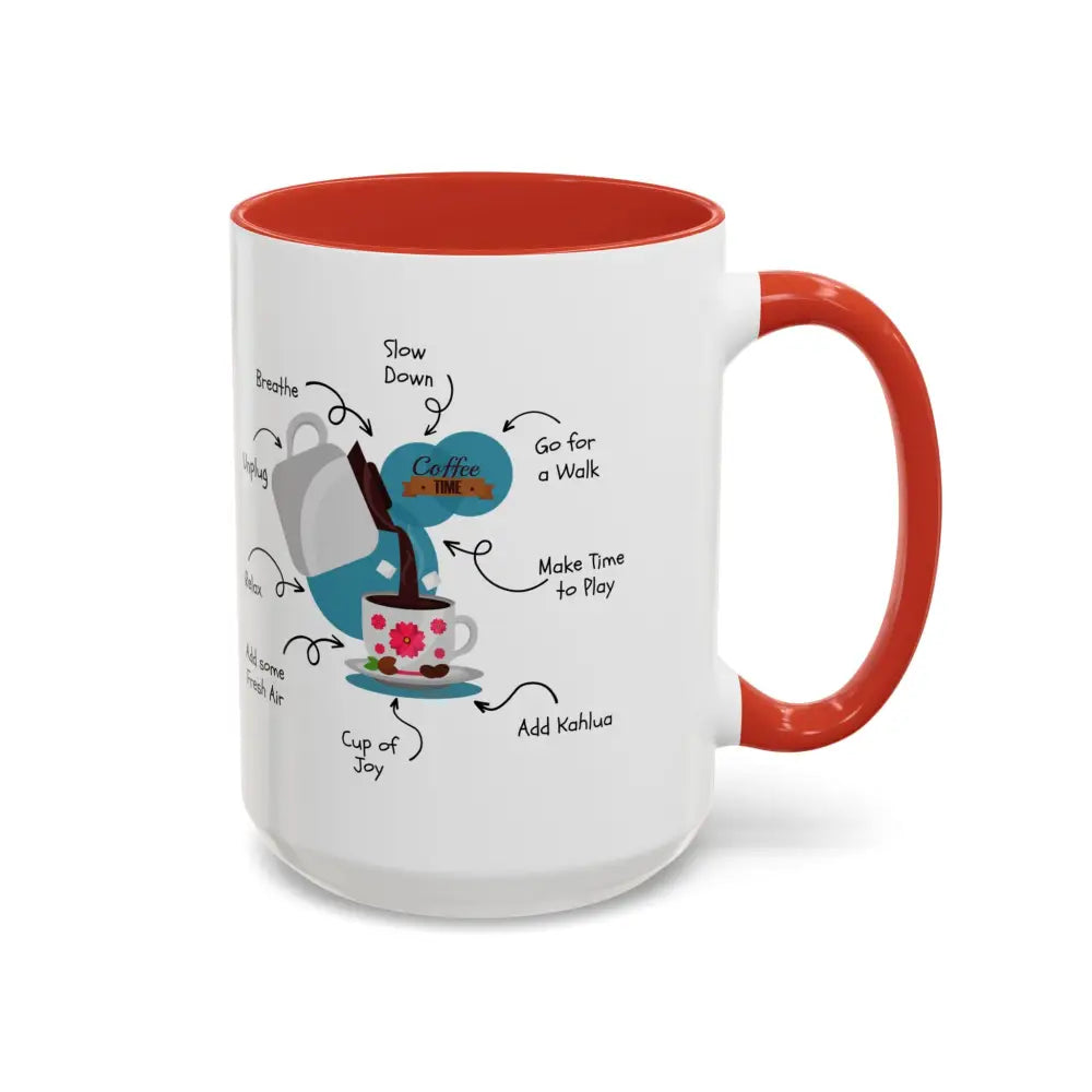Office Gift Coffee Mug, Relax, Breathe, and Unplug with a Cup of Joy