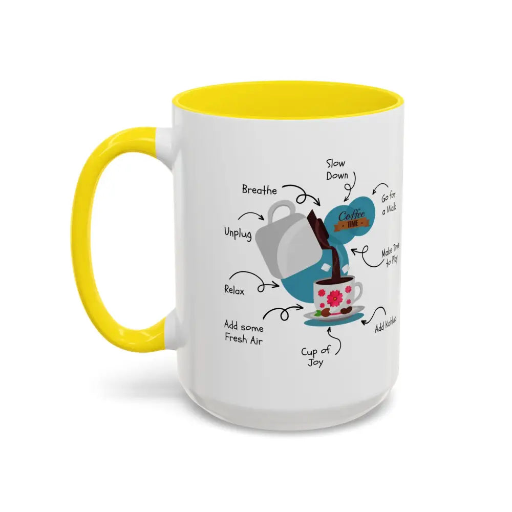 Office Gift Coffee Mug, Relax, Breathe, and Unplug with a Cup of Joy