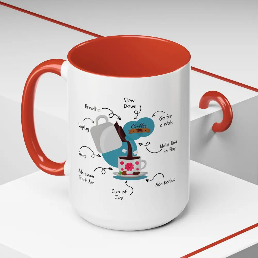 Office Gift Coffee Mug, Relax, Breathe, and Unplug with a Cup of Joy