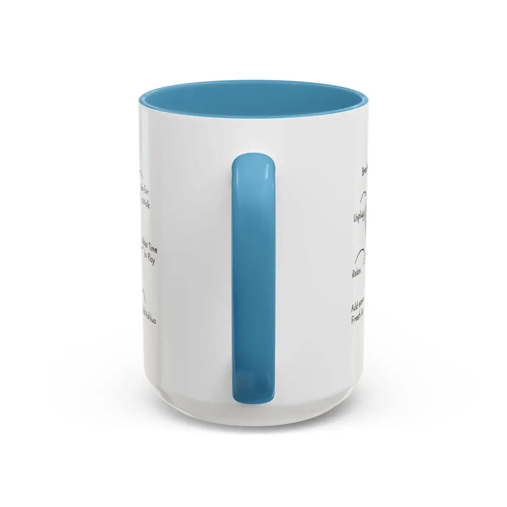 Office Gift Coffee Mug, Relax, Breathe, and Unplug with a Cup of Joy