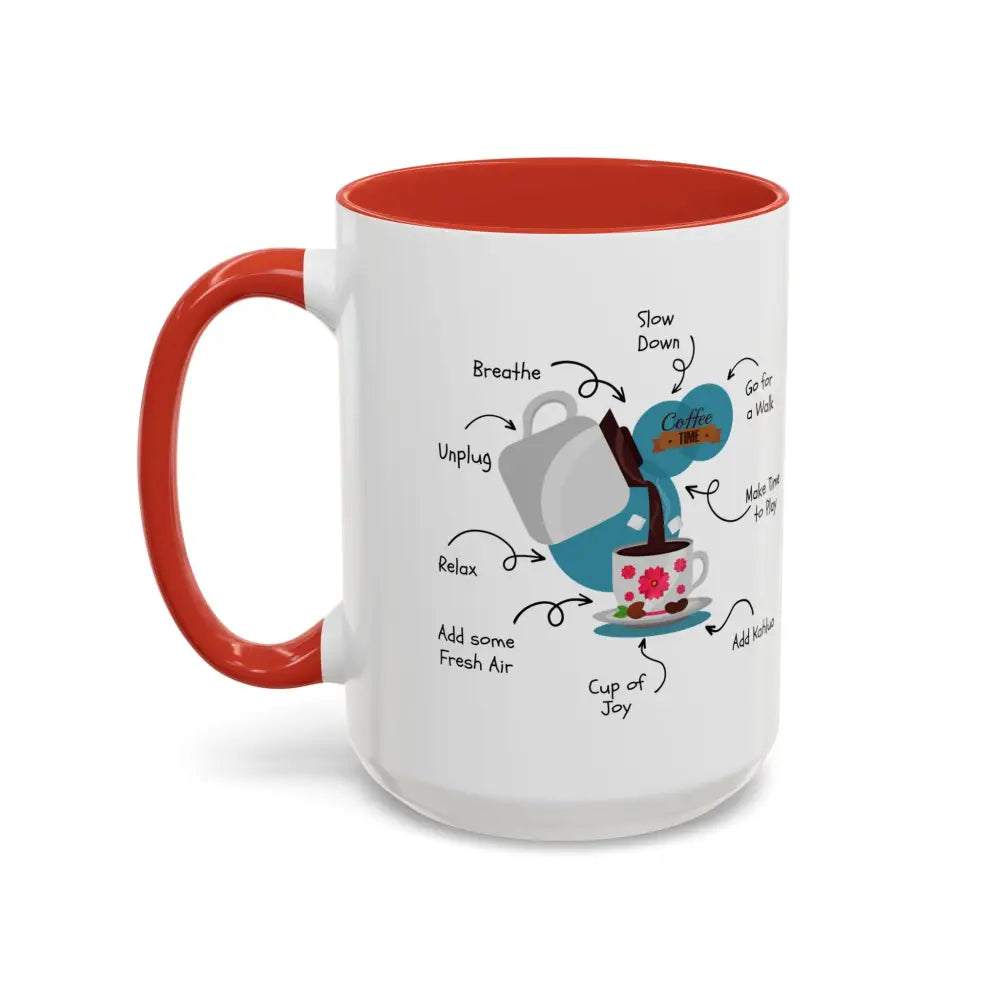 Office Gift Coffee Mug, Relax, Breathe, and Unplug with a Cup of Joy