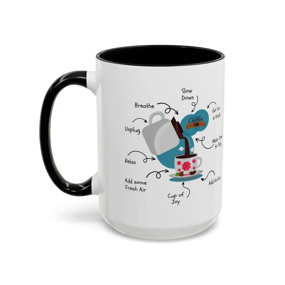 Office Gift Coffee Mug, Relax, Breathe, and Unplug with a Cup of Joy