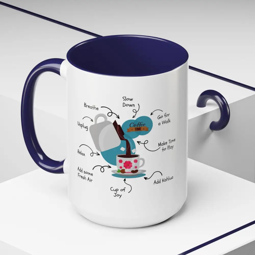 Office Gift Coffee Mug, Relax, Breathe, and Unplug with a Cup of Joy