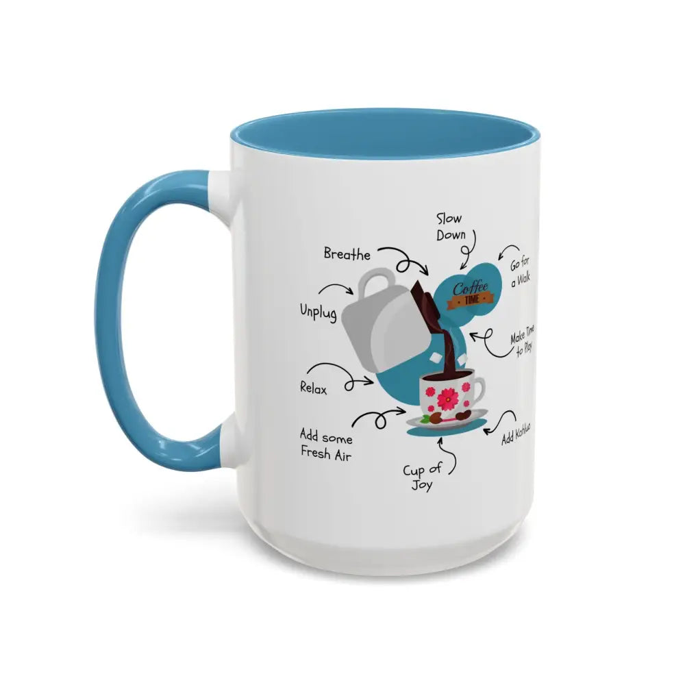Office Gift Coffee Mug, Relax, Breathe, and Unplug with a Cup of Joy