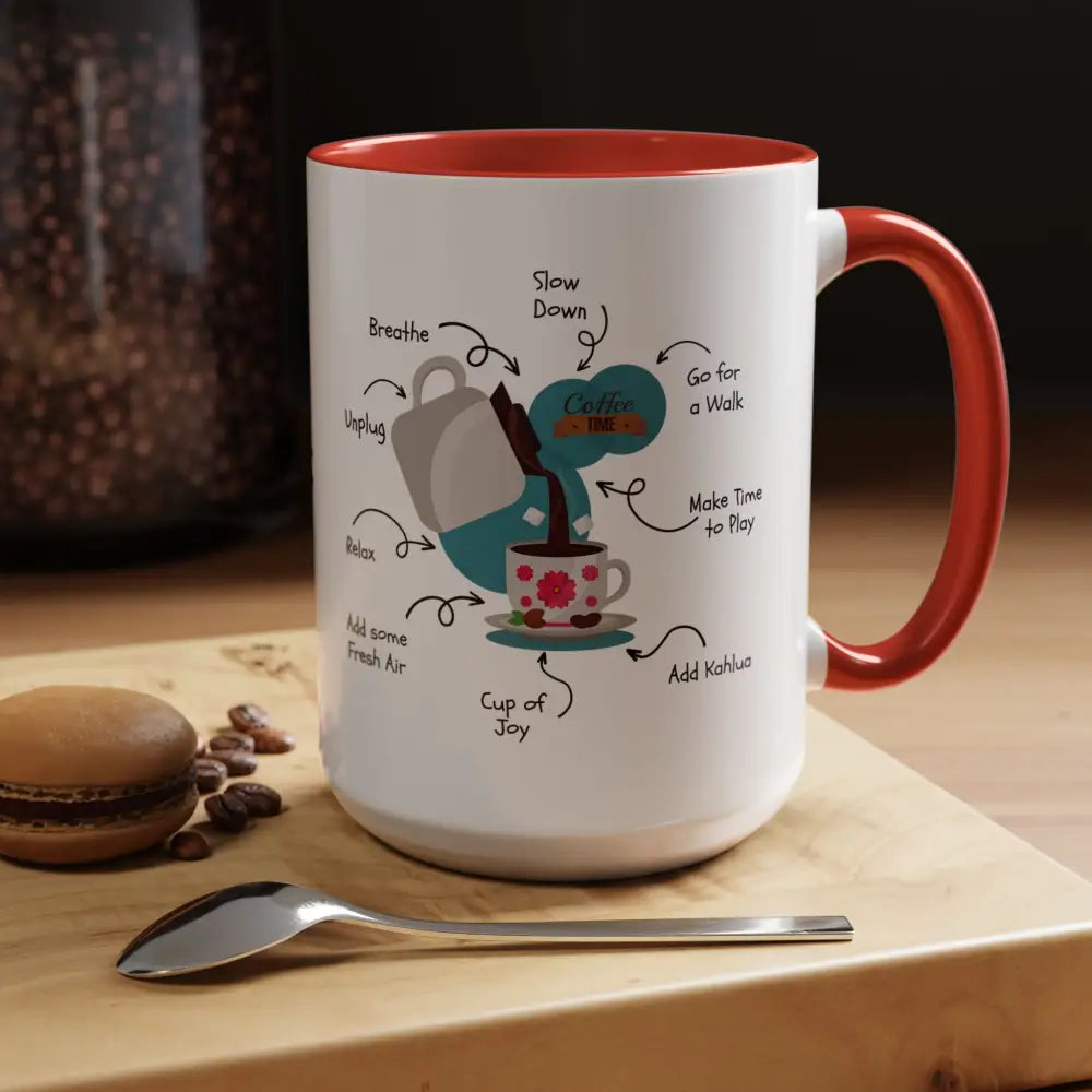 Office Gift Coffee Mug, Relax, Breathe, and Unplug with a Cup of Joy