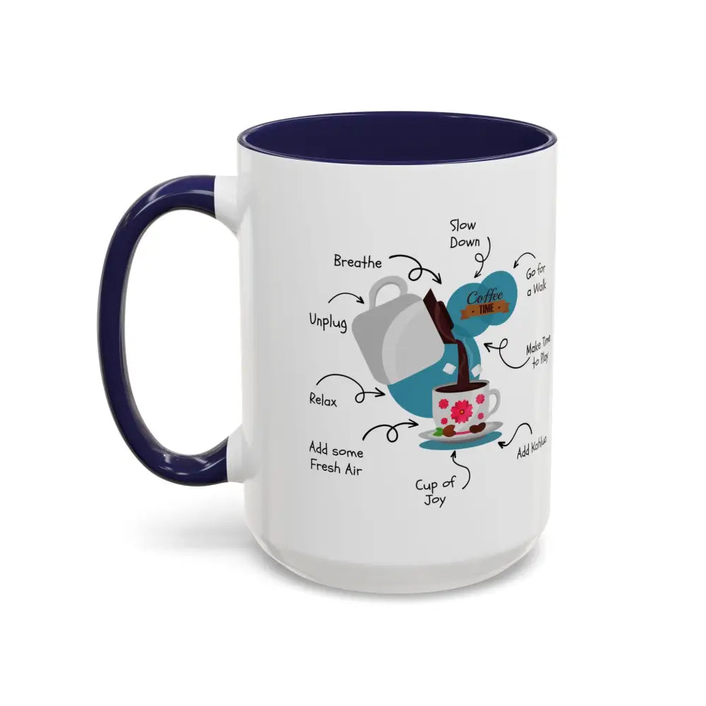 Office Gift Coffee Mug, Relax, Breathe, and Unplug with a Cup of Joy