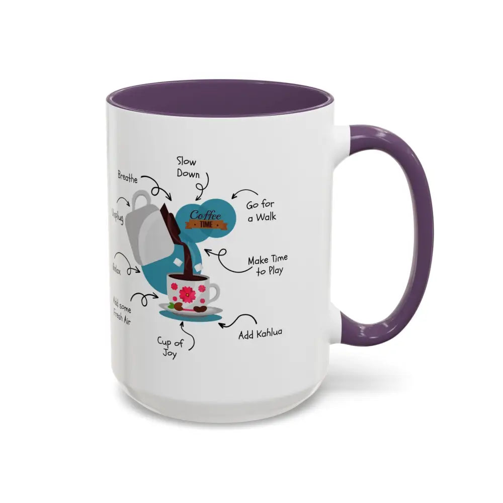 Office Gift Coffee Mug, Relax, Breathe, and Unplug with a Cup of Joy